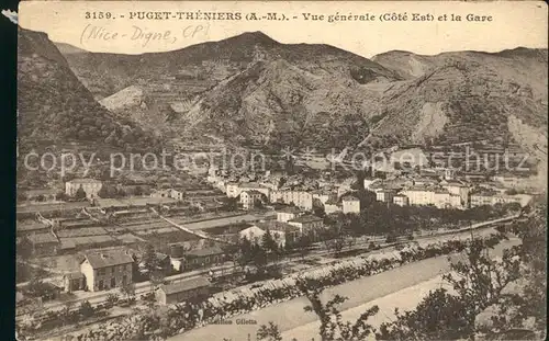 Puget Theniers Vue generale de la Gare Montagnes Kat. Puget Theniers