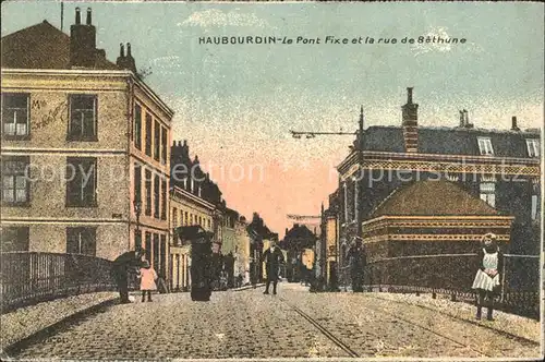 Haubourdin Pont Fixe Rue de Bethune Kat. Haubourdin