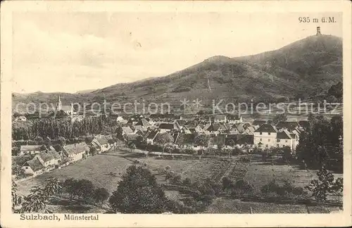 Sulzbach Haut Rhin Panorama Muenstertal Aussichtsturm Kat. Soultzbach les Bains