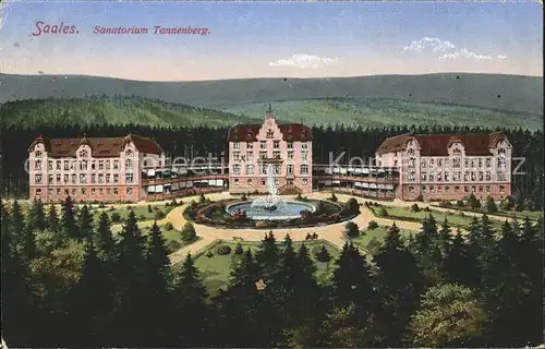 Saales Sanatorium Tannenberg Stempel Bayer. Brigade Batl. Kat. Saales