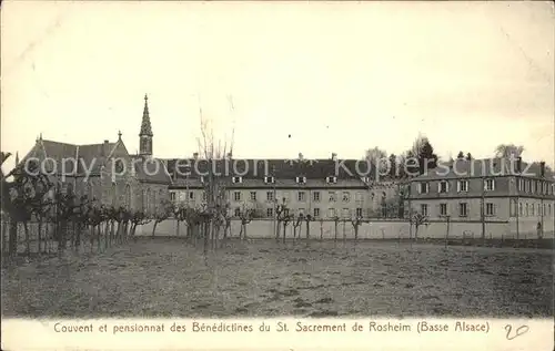 Rosheim Elsass Lothringen Convent et Pensionnat des Benedictines du St Sacrement Kat. Rosheim