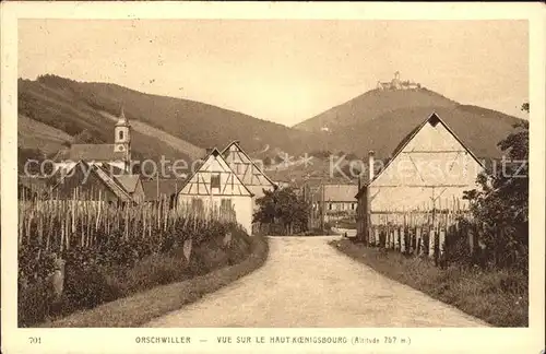 Orschwiller Vue sur le Haut Koenigsbourg Kat. Orschwiller