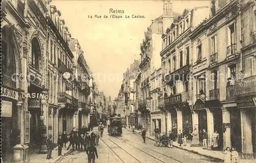 Reims Champagne Ardenne Rue de l Etape Casino Tram Kat. Reims