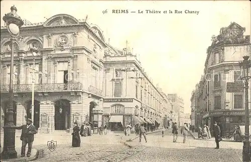 Reims Champagne Ardenne Theatre et Rue Chanzy Kat. Reims