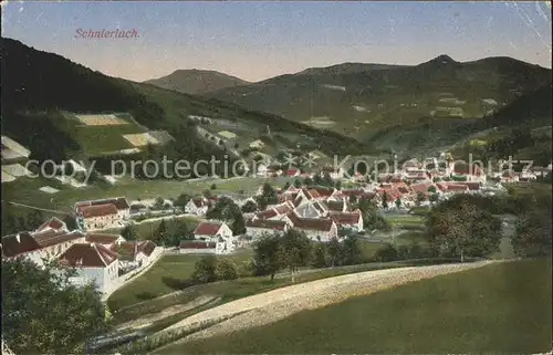 Schnierlach Panorama mit Vogesen Kat. Lapoutroie