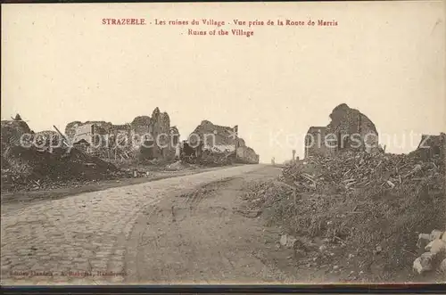 Strazeele Ruines du village Grand Guerre 1. Weltkrieg Kat. Strazeele