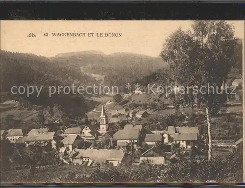 Wackenbach Panorama et le Donon Vosges Kat. La Broque