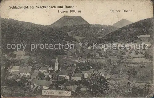 Wackenbach Blick zum Donon Schlachtfeld 1. Weltkrieg Grande Guerre Kat. La Broque