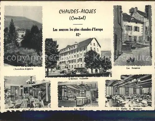 Chaudes Aigues Sources les plus chaudes d Europe Hotel Valette Kat. Chaudes Aigues