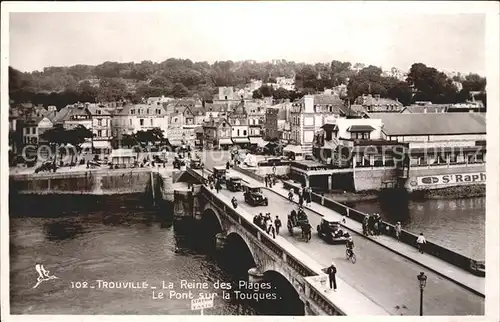 Trouville sur Mer La Reine des Plages Pont sur la Touques Kat. Trouville sur Mer