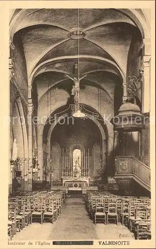 Saint Etienne Loire Interieur de l Eglise Valbenoite Kat. Saint Etienne