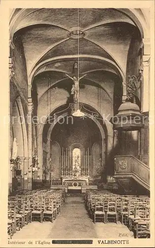 Saint Etienne Loire Interieur de l Eglise de Valbenoite Kat. Saint Etienne