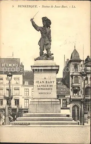 Dunkerque Statue de Jean Bart Monument Kat. Dunkerque