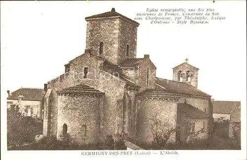 Germigny des Pres Eglise Abside Monument historique Kat. Germigny des Pres
