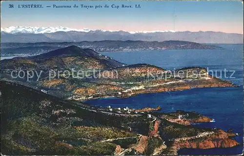 Le Trayas Vue panoramique prise du Cap Roux Montagnes Kat. Theoule sur Mer