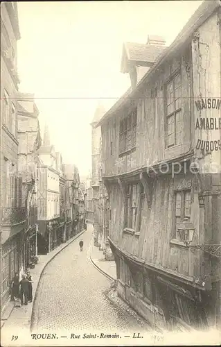 Rouen Rue Saint Romain Kat. Rouen