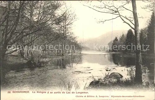 Gerardmer Vosges La Vologne a sa sortie du Lac de Longemer Kat. Gerardmer