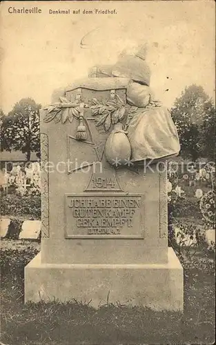 Cherville Denkmal auf dem Friedhof Monument Cimetiere Kat. Cherville