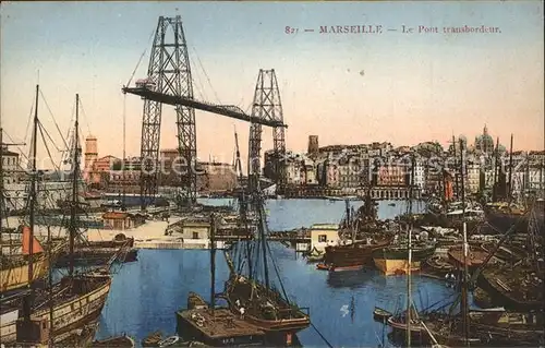 Marseille Pont Transbordeur Port Bateaux Kat. Marseille