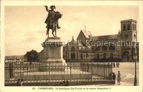 Cherbourg Octeville Basse Normandie Basilique Sainte Trinite Statue Napoleon I Kat. Cherbourg Octeville