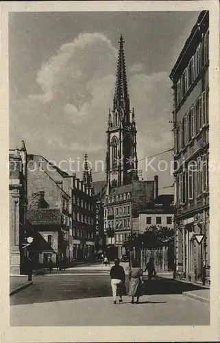 Muelhausen Elsass Gerechtigkeitsstrasse Kirche Kat. Mulhouse