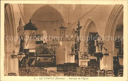 Le Temple Gironde Interieur de l Eglise Kat. Le Temple