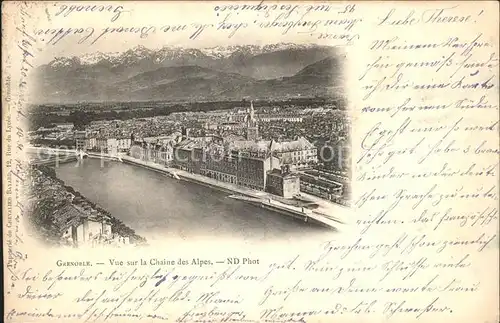 Grenoble Vue sur la Chaine des Alpes Kat. Grenoble