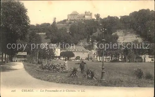 Uriage les Bains Isere Les Promenades et le Chateau Kat. Vaulnaveys le Haut