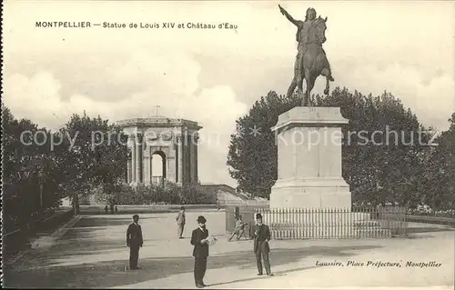 Montpellier Herault Statue de Louis XIV Monument Chateau d Eau Kat. Montpellier