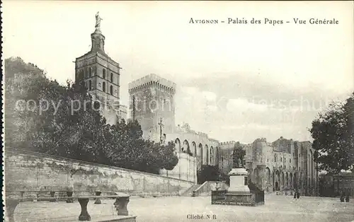 Avignon Vaucluse Palais des Papes Monument vue generale Kat. Avignon