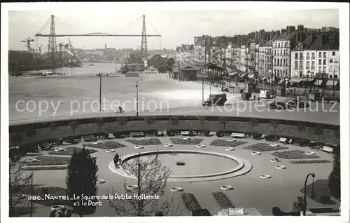 Nantes Loire Atlantique Le Square de la Petite Hollande et le Port Pont Kat. Nantes