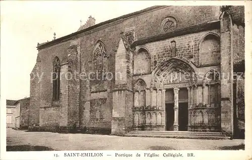 Saint Emilion Portique de l Eglise Collegiale Kat. Saint Emilion