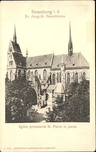 Strassburg Elsass Evangelische Jung St Peterskirche Eglise St Pierre le Jeune Kat. Strasbourg