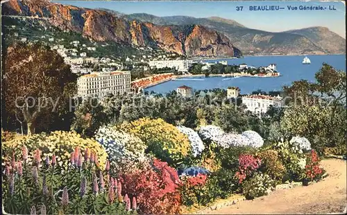 Beaulieu sur Mer Vue generale Fleurs Cote Kat. Beaulieu sur Mer