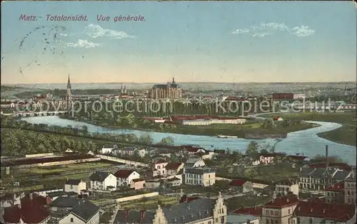 Metz Moselle Totalansicht Vue generale Kat. Metz