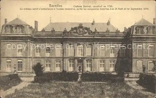 Bazeilles Chateau Dorival 18e siecle Schloss Kat. Bazeilles