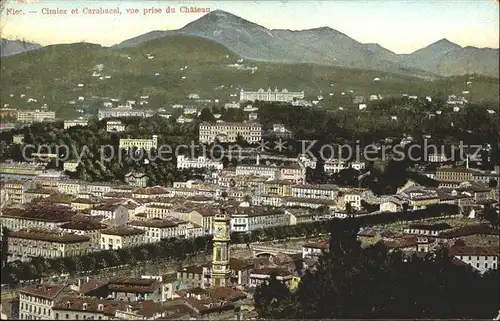 Nice Alpes Maritimes Cimiez et Carabacel vue prise du Chateau Kat. Nice