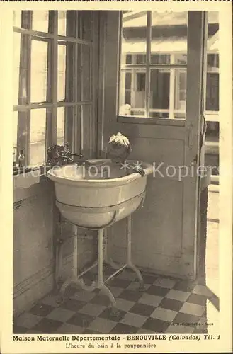 Benouville Calvados Maison Maternelle Departementale l heure du bain Kat. Benouville