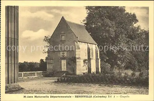 Benouville Calvados Maison Maternelle Departementale Chapelle Kat. Benouville