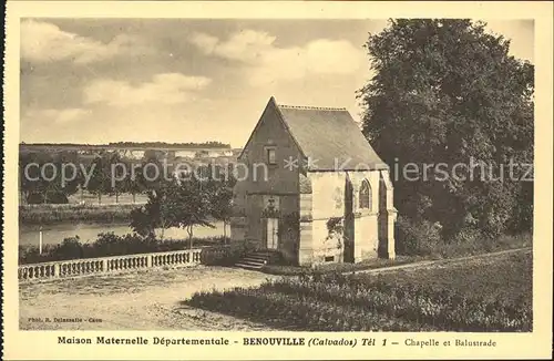 Benouville Calvados Maison Maternelle Departementale Chapelle Balustrade Kat. Benouville