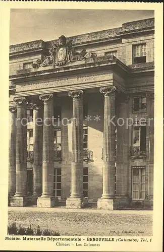 Benouville Calvados Maison Maternelle Departementale Chateau Colonnes Kat. Benouville