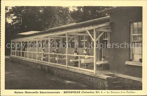 Benouville Calvados Maison Maternelle Departementale Terrasse d un Pavillon Kat. Benouville