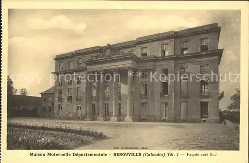 Benouville Calvados Maison Maternelle Departementale Facade cote Sud Kat. Benouville