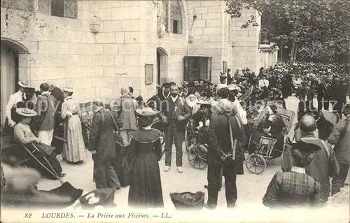 Lourdes Hautes Pyrenees La Priere aux Piscines Kat. Lourdes