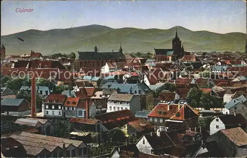 Colmar Haut Rhin Elsass Blick ueber die Stadt Vogesen Kat. Colmar