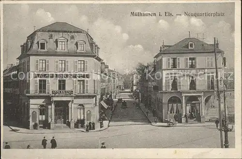 Muelhausen Elsass Neuquartierplatz Kat. Mulhouse