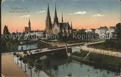 Strassburg Elsass Evangelische Garnisonkirche Eglise Kat. Strasbourg