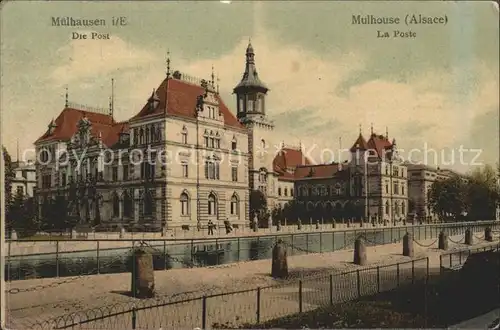 Muelhausen Elsass Postgebaeude La Poste Kat. Mulhouse