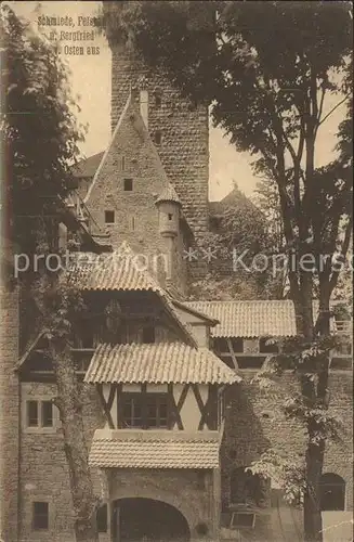 Hohkoenigsburg Haut Koenigsbourg Schmiede Felsbau und Bergfried Kaiser Wilhelm II Kat. Orschwiller