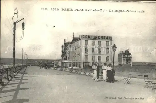 Paris Plage La Digue Promenade Hotel Continental Kat. Le Touquet Paris Plage